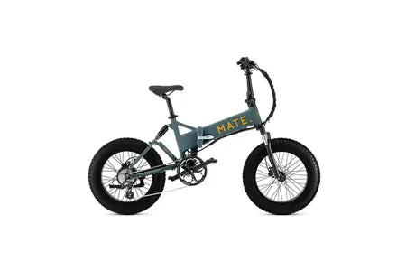 Bicicleta elétrica Mate. Mate X Fatbike Cinza Jato