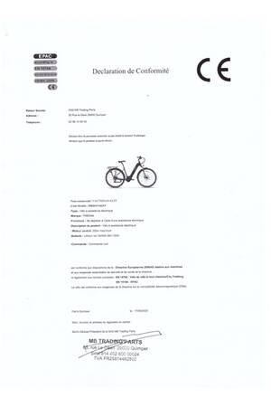 Bicicleta elétrica Tredan Klet L/XL com motor central