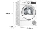Máquina de secar roupa com bomba de calor Bosch WQG1421SFR SERINITY