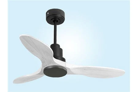 Ventilador de teto Klassfan, Ventilador de teto reversível, Termostato, Wi-Fi, Motor DC, Telhados inclinados, Comando à distância, Ultrassilencioso, Compatível com Shopify, Vendável
