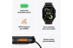 Apple Watch Ultra 3 GPS + Cellular 49mm, caixa em titânio preto com bracelete preta oceano