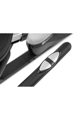 Bicicleta de exercício semi-reclinada Hop-Sport HS-060L Pulse, modelo vertical com encosto, 8 níveis de resistência magnética, volante de 15 kg e ecrã LCD.