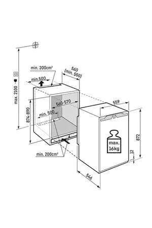 Congelador vertical Liebherr IFND 3924-22 - Encastrado, 88 cm