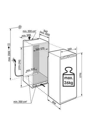 Congelador vertical Liebherr SIFNAD 5188-22 - Encastrado, 178 cm