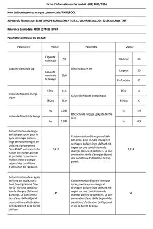 Máquina de lavar e secar roupa Whirlpool FFDD1074489BVFR