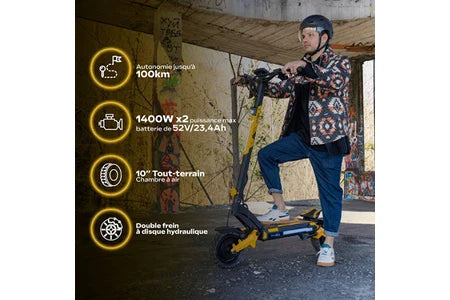 Trotinete elétrica Urbanglide 1000GT 2x2 - 23,2Ah/52V