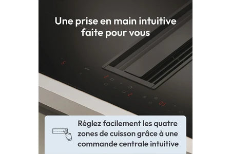 Fogão de mesa Candy CIH614CF com exaustor integrado