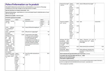Máquina de lavar roupa de carregamento frontal Haier HW50-BP12307-S